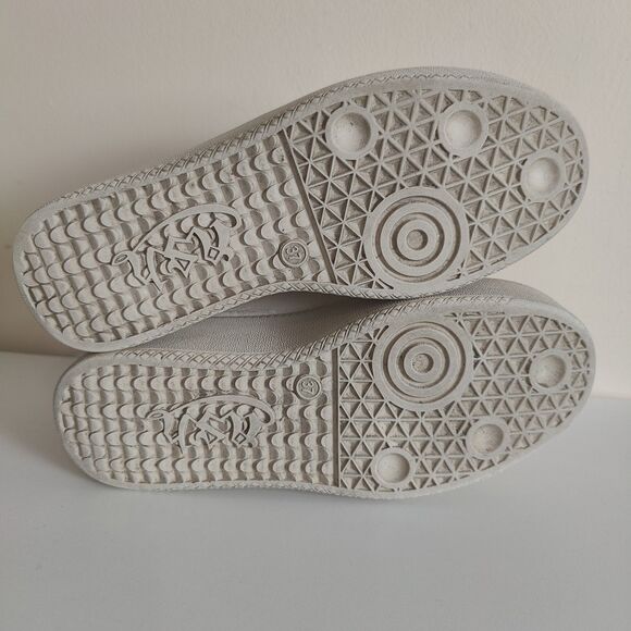 ASH CULT Leather Platform Sneakers White & Orange Sz 37 (US 6.5/7) - Picture 6 of 12